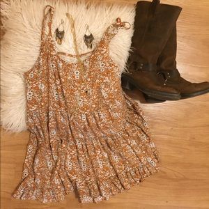 Tea & Cup | Floral Tunic M/L